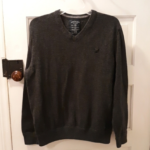 Large American Eagle sweater gray - Picture 1 of 3